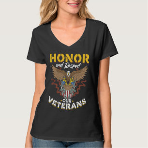US-veteraan Veteranen Dag Eer en Respecteer Onze V T-shirt