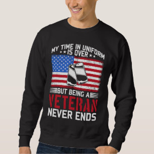 US-veteraan Veteranendag Mijn tijd in uniform is v Trui