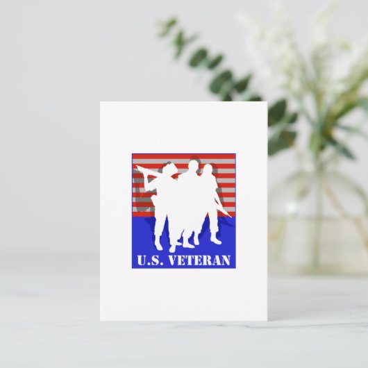 US Veteran Briefkaart (Staand voorkant)