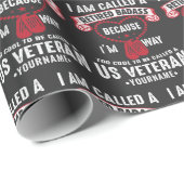 US Veteran Humor Retired Soldier Cadeaupapier (Rol Hoek)