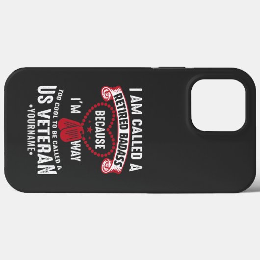US Veteran Humor Retired Soldier Case-Mate iPhone Case (Achterkant (horizontaal))