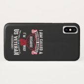 US Veteran Humor Retired Soldier Case-Mate iPhone Case (Achterkant (horizontaal))