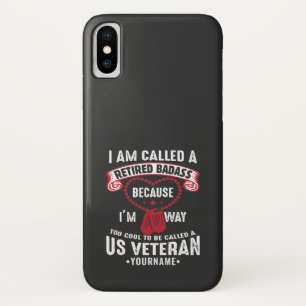 US Veteran Humor Retired Soldier Case-Mate iPhone Case