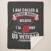 US Veteran Humor Retired Soldier Sherpa Deken (Voorkant)