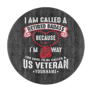 US Veteran Humor Retired Soldier Snijplank