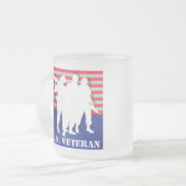 US Veteran Matglas Koffiemok (Voorkant links)