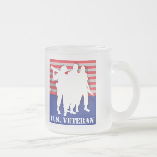 US Veteran Matglas Koffiemok (Rechts)