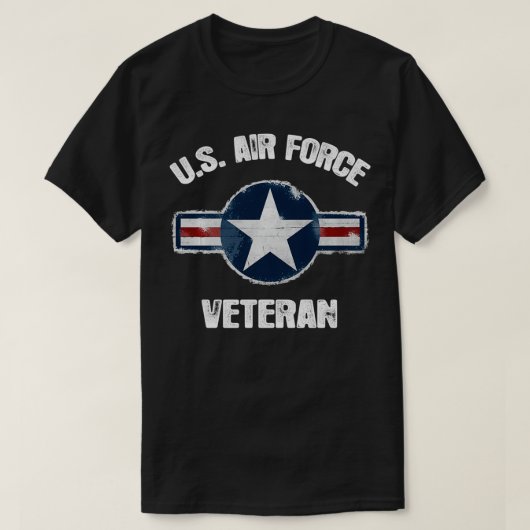 US Veteran USAF Veteran T-shirt (Design voorkant)