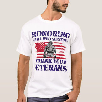 US Veterans Day-geschenken ter ere van iedereen di T-shirt