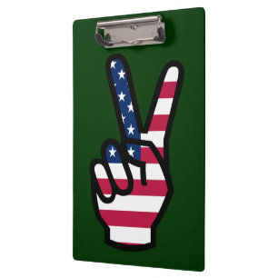 US Victory Sign. Klembord