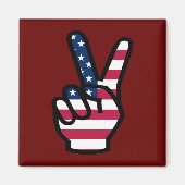 US Victory Sign. Magneet (Voorkant)