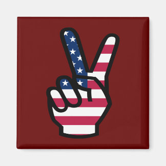 US Victory Sign. Magneet
