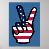 US Victory Sign. Poster (Voorkant)