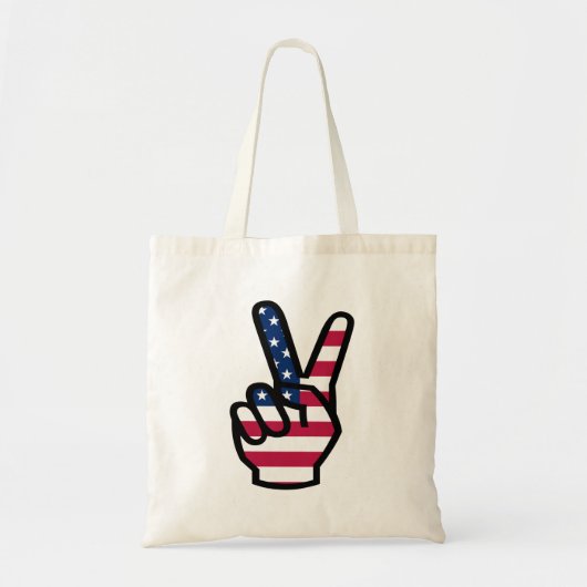 US Victory Sign. Tote Bag (Voorkant)