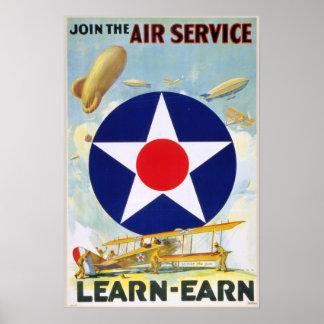 US Vintage sluit zich aan bij de Poster van de Air