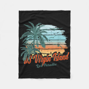 US Virgin Island Beach St. Thomas Shirt Lost Parad Fleece Deken