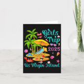 Us Virgin Island Summer Vacation Girls Trip 2025  Kaart (Voorkant)