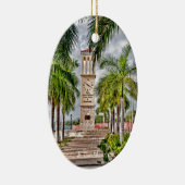 US Virgin Islands St. Croix USVI Clock Tower Keramisch Ornament (Rechts)