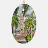US Virgin Islands St. Croix USVI Clock Tower Keramisch Ornament (Links)