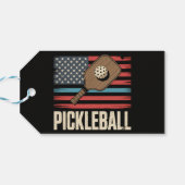 US Vlag Pickleball Cadeaulabel (Achterkant Horizontaal)