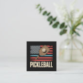 US Vlag Pickleball Informatiekaartje (Staand voorkant)