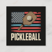 US Vlag Pickleball Informatiekaartje (Achterkant)