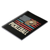 US Vlag Pickleball Notitieboek (Linkerzijde)