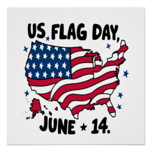 US-vlagdag Amerika's 250e verjaardag - Amerikaanse Perfect Poster