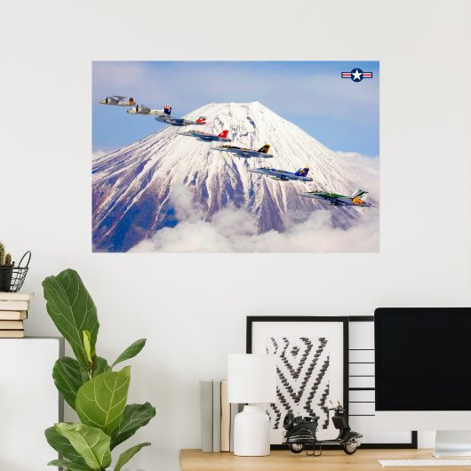 US VLIEGTUIG CARRIER AIR WING POSTER (Thuiskantoor)