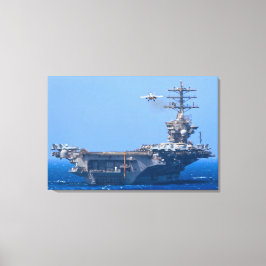 US VLIEGTUIG CARRIER - CVN-68 24x36 Canvas Afdruk