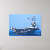 US VLIEGTUIG CARRIER - CVN 68 24x36 Canvas Afdruk (Voorkant)
