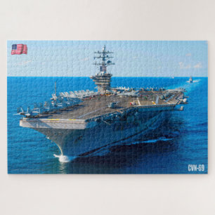 US VLIEGTUIG CARRIER - CVN 69 (20 x 30 INCH) Legpuzzel
