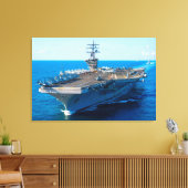 US VLIEGTUIG CARRIER - CVN-69 24x36 Canvas Afdruk (Insitu (Woonkamer))