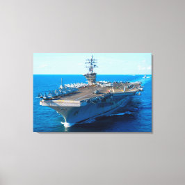 US VLIEGTUIG CARRIER - CVN-69 24x36 Canvas Afdruk
