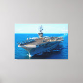 US VLIEGTUIG CARRIER - CVN-69 40x60 Canvas Afdruk (Voorkant)