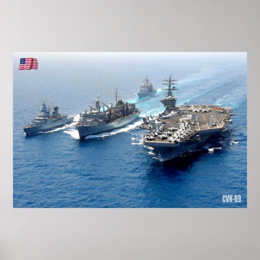 US VLIEGTUIG CARRIER - CVN-69 POSTER (Voorkant)