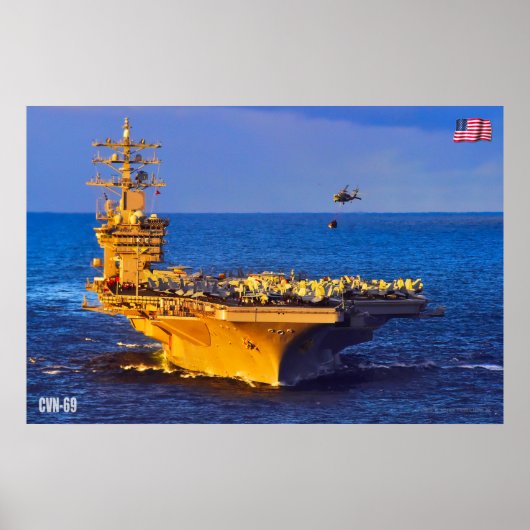 US VLIEGTUIG CARRIER - CVN-69 POSTER (Voorkant)