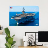 US VLIEGTUIG CARRIER - CVN-69 POSTER (Thuiskantoor)