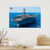 US VLIEGTUIG CARRIER - CVN-69 POSTER (Keuken)