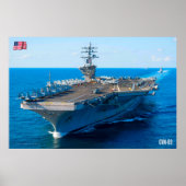 US VLIEGTUIG CARRIER - CVN-69 POSTER (Voorkant)