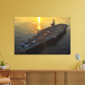 US VLIEGTUIG CARRIER - CVN-71 24x36 Canvas Afdruk (Insitu (Woonkamer))