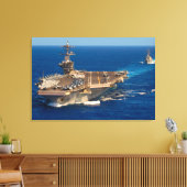 US VLIEGTUIG CARRIER - CVN-71 24x36 Canvas Afdruk (Insitu (Woonkamer))