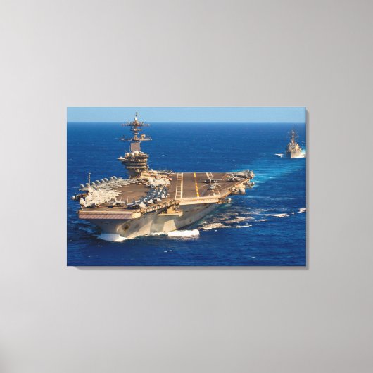 US VLIEGTUIG CARRIER - CVN-71 24x36 Canvas Afdruk (Voorkant)
