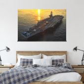 US VLIEGTUIG CARRIER - CVN-71 40x60 Canvas Afdruk (Insitu (Slaapkamer))