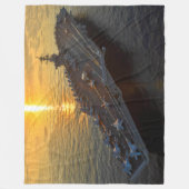 US VLIEGTUIG CARRIER - CVN 71 FLEECE DEKEN (Voorkant)