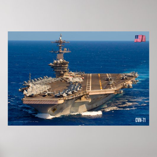 US VLIEGTUIG CARRIER - CVN-71 POSTER (Voorkant)