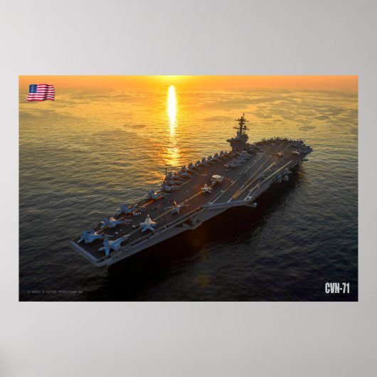 US VLIEGTUIG CARRIER - CVN-71 POSTER (Voorkant)
