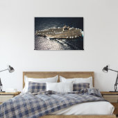US VLIEGTUIG CARRIER - CVN-72 24x36 Canvas Afdruk (Insitu (Slaapkamer))