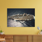 US VLIEGTUIG CARRIER - CVN-72 24x36 Canvas Afdruk (Insitu (Woonkamer))
