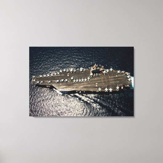 US VLIEGTUIG CARRIER - CVN-72 24x36 Canvas Afdruk (Voorkant)